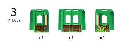 BRIO World Flexible Tunnel - Wooden Railway Train Set Accessories for Kids Age 3 Years Up