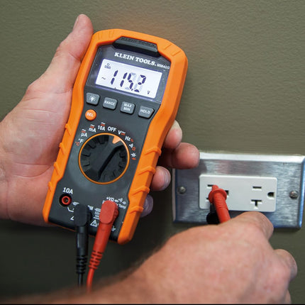 Klein Tools 80063 Multimeter and IR Thermometer 2-Piece Electrical and Temperature Test Kit with Test Leads, Thermocouple, Pouch, Batteries