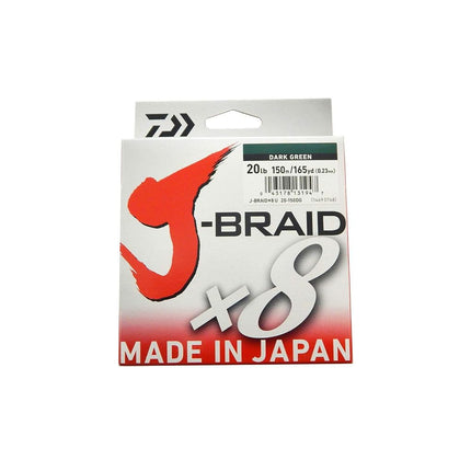 J-BRAIDX8, Filler Spool, Dark Green, Mono Dia.= 6lb.