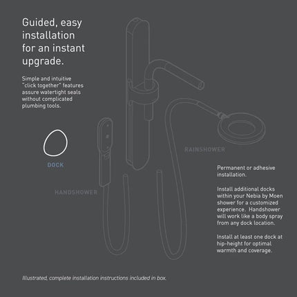 Moen N214Z0GLC Nebia by Moen Spa Ducha Acoplamiento Magnético, Cromado