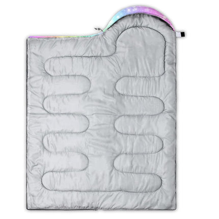 QOOMO Rainbow Waterproof Sleeping Bags for Adults & Kids, 31x90inch