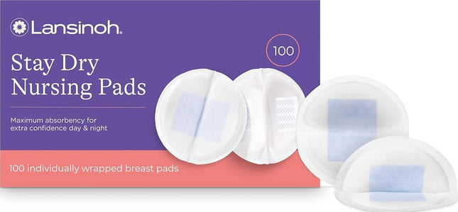 Lansinoh Nursing Pads, Pack of 100 Stay Dry Dispos