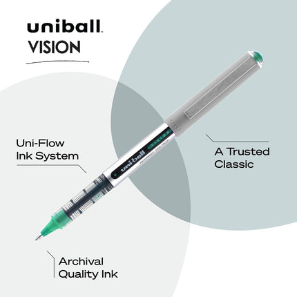 Rollerball Pen, Nonrefillable, 0.7 mm, 5/PK, BE/GN/PK/RD/PE