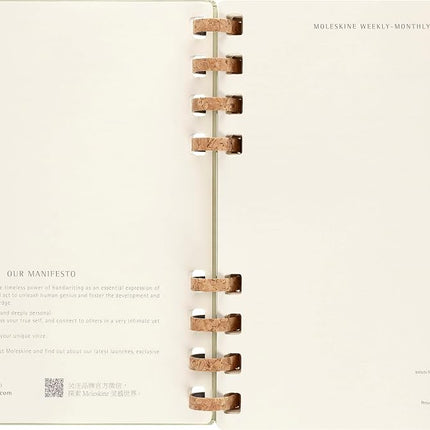 Moleskine Akademischer Monatsplaner 2023 -2024, 12-Monats-Wochen-und Monatsplanner, Universitätskalender mit Festem Einband, Größe: XL 20 x 25 cm, Crush Kiwi