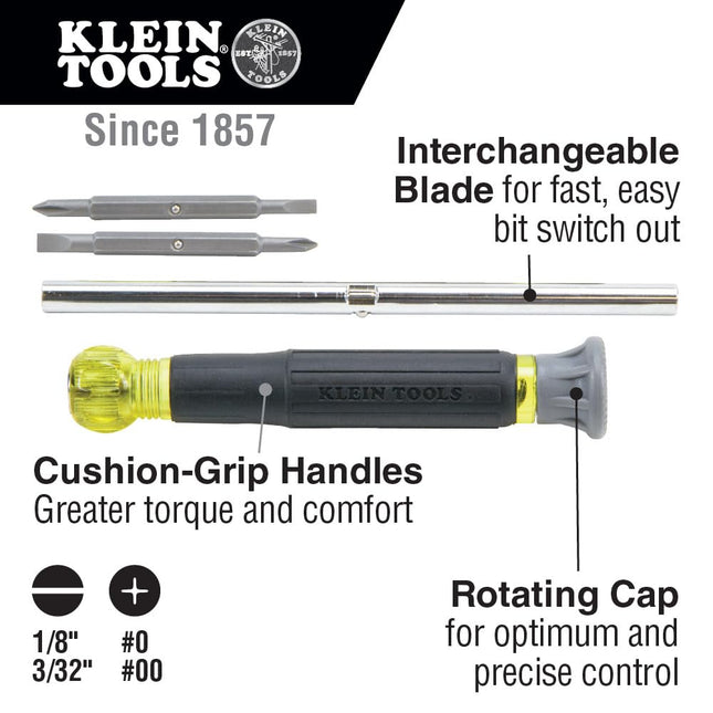 KLEIN TOOLS Multi-Bit Screwdriver and Nut Driver Set (3-Piece)