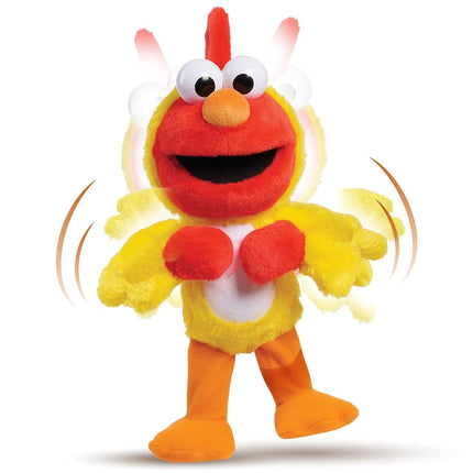 Just Play Sesame Street Chicken Dance Elmo 13 Inch Feature Plush, Music and Dancing, Stuffed Animal, Kids Toys for Ages 2 Up