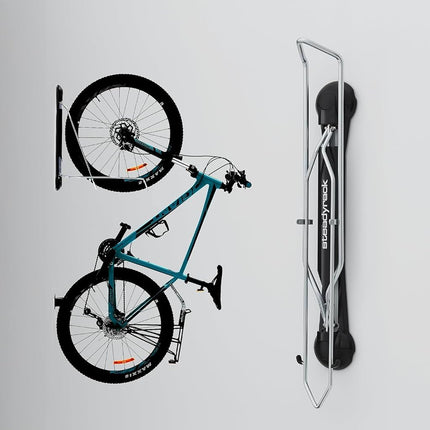 Steadyrack Bike Rack – Pivoting Mountain Bike Rack, Holds Up to 35 kg, Fits 24"-29" Wheels, 2.1"-2.8" Tyres, Foldable Wall Mount for Space-Saving Bicycle Storage - 2 Pack