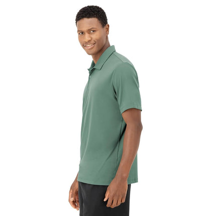 Hanes Moves Performance, Short Sleeve Polo Shirt for Men, Moisture-Wicking, Herbal Olive Green, XL
