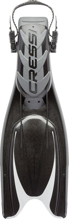 Cressi Men's Cressi Frog Plus Open Heel, Black/Silver, S M UK 7 8 - EU 38 41