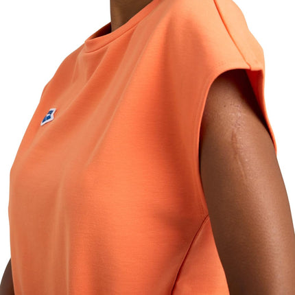 Camiseta ARENA Icons Crop de manga corta y corte holgado de algodón para mujer