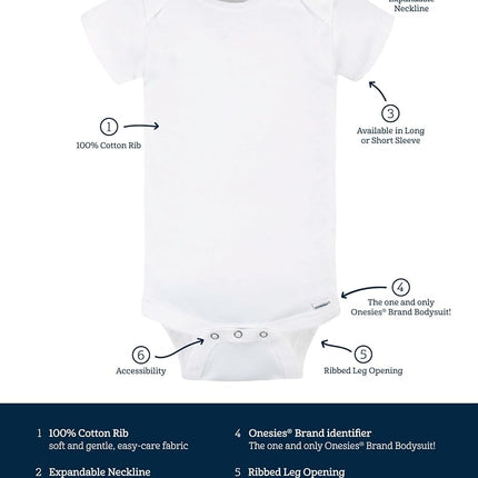 Gerber Unisex Baby 8-pack Short Sleeve Onesies Bodysuits, Southwest, 3-6 Months
