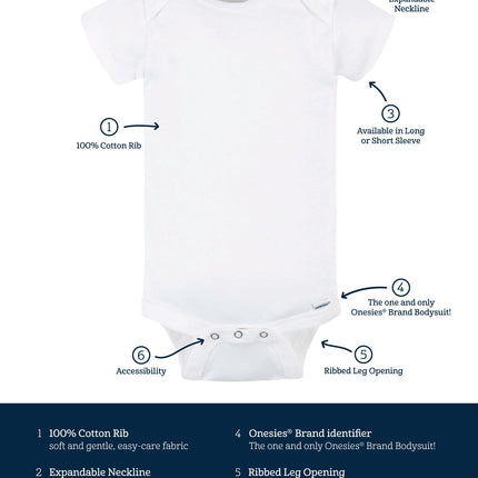 Gerber Unisex Baby 8-pack Short Sleeve Onesies Bodysuits, Southwest, 3-6 Months