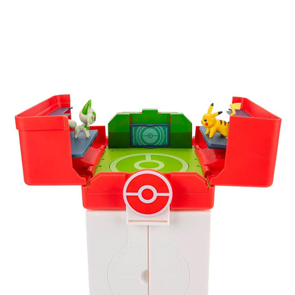 Pokémon Play ‘N’ Display Case - Multi-Level Storage Unit with Rooftop Arena and Space for 35+ 2-Inch Battle Figures
