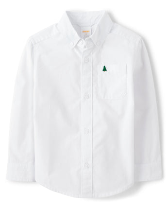 Gymboree Boys' and Toddler Long Sleeve Button Up S