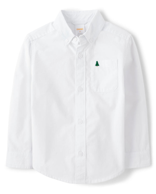 Gymboree Boys' and Toddler Long Sleeve Button Up S