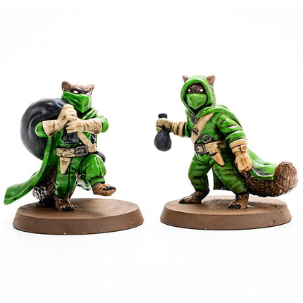 Renegade Game Studios | Heroscape BT Molten Crustaceans & Tanuki Trickster | Miniature Game Army Expansion | 5 Unpainted Figures, Dual Squad Play & Lava Terrain | 2–4 Players | 60–120 Minutes