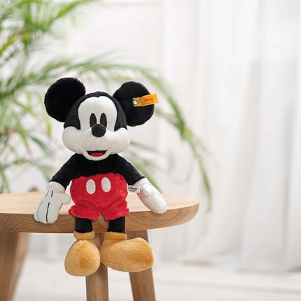Steiff Disney Soft Cuddly Friends Mickey Mouse 12", Premium Stuffed Animal