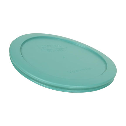 Pyrex (3) 7200-PC 2-Cup, (3) 7201-PC 4-Cup, and (3) 7402-PC 6/7-Cup Turquoise Lids - Made in USA