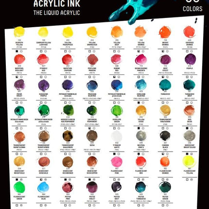 Tinta acrílica profesional Liquitex, frasco de 150 ml, limpiador de plumas