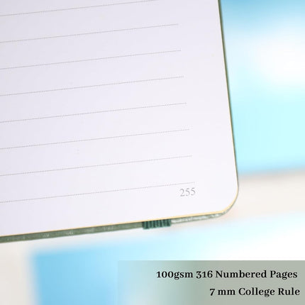 TIEFOSSI Line Journal Notebook for Women Men, 316 Pages,20.7 x 14.7cm