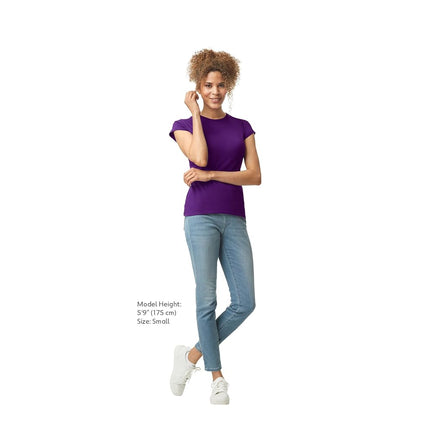 Gildan Women's T-Shirt (Pack of 2), Purple, XL