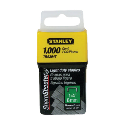 Stanley Tra204T 1/4 Inch Light Duty Narrow Crown S