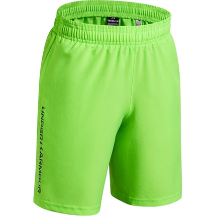 Under Armour Boys UA Tech Woven Wordmark Shorts Hyper Green 9-10 Years