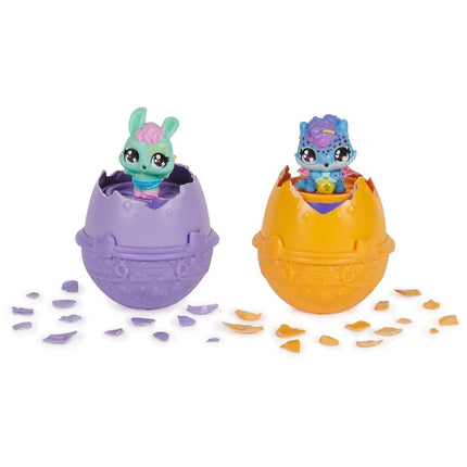 HATCHIMALS Alive, Hatch N’ Stroll Playset with Pushchair Toy and 2 Mini Figures in Self-Hatching Eggs, Kids’ Toys for Girls and Boys Aged 3 and up