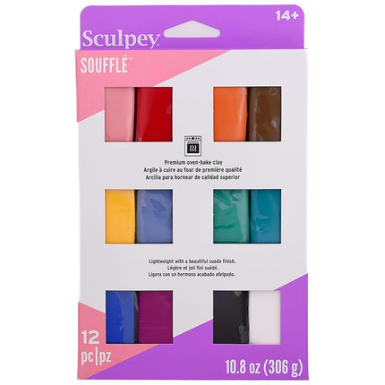 Polyform SUMP0750 Sculpey Souffle Multipack Clay, 