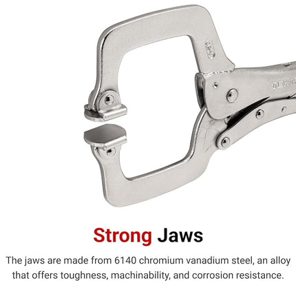 TEKTON 18 Inch Swivel Pad Locking C-Clamp | CLC11018