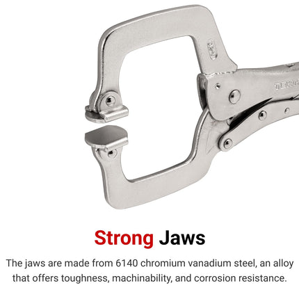 TEKTON 18 Inch Swivel Pad Locking C-Clamp | CLC11018
