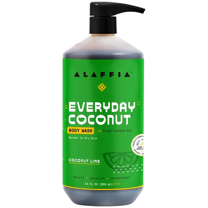 Gel de Ducha Ultra Hidratante Coco de Todos los Días, Lima de Coco, 32 Fl Oz (950 ml) de Everyday Coconut