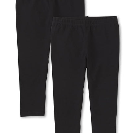 Leggings Capri para niñas The Children's Place, negros, XXG Plus