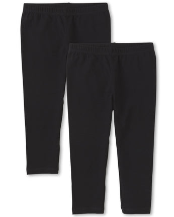 The Children's Place girls Capri Leggings, Black, 
