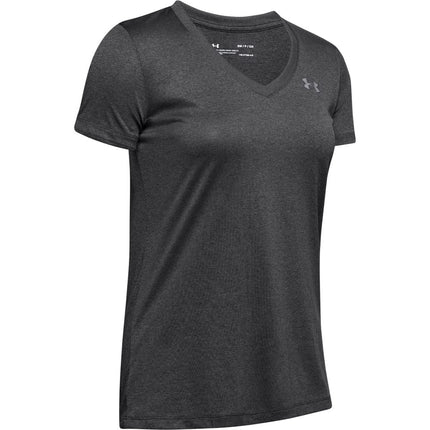 Under Armour Women Tech Short Sleeve V - Solid, Ladies T Shirt Made of 4-Way Stretch Fabric, Ultra-light & Breathable Running Apparel for Women