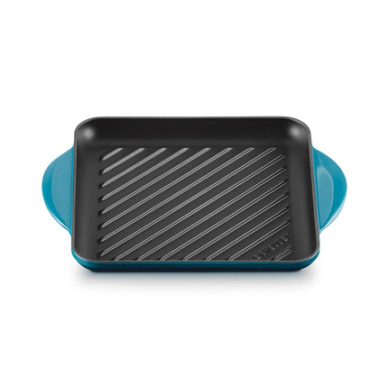 Le Creuset Enameled Cast Iron Square Grill, 9.5", 