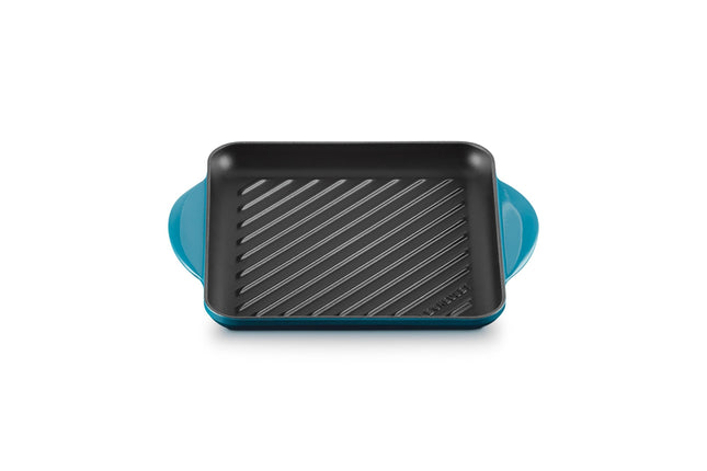 Le Creuset Enameled Cast Iron Square Grill, 9.5", 