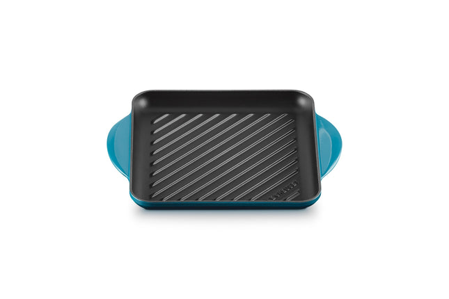 Le Creuset Enameled Cast Iron Square Grill, 9.5", 