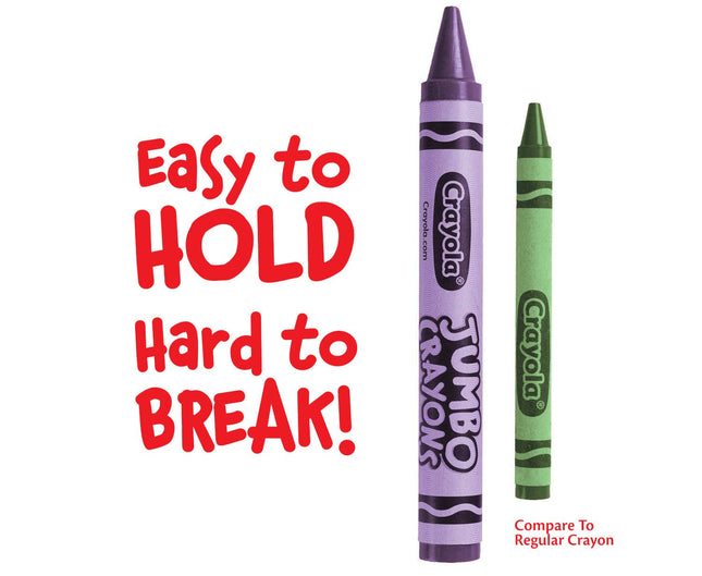 Crayola Crayones Jumbo a granel, 6 juegos de 16 crayones grandes para niños pequeños y niños, útiles escolares, regalos [Exclusivo de Amazon]