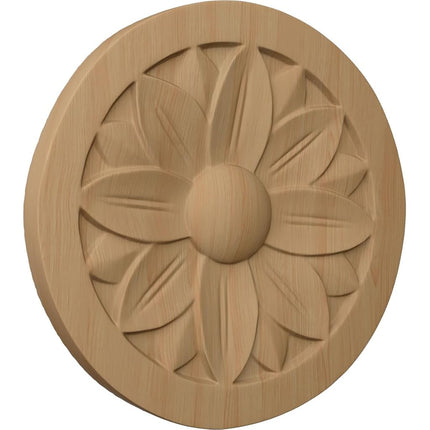 Ekena Millwork ROS02X02BEAL Bedford Rosette, 2 3/4-Inch x 2 3/4-Inch x 1/4-Inch, Alder