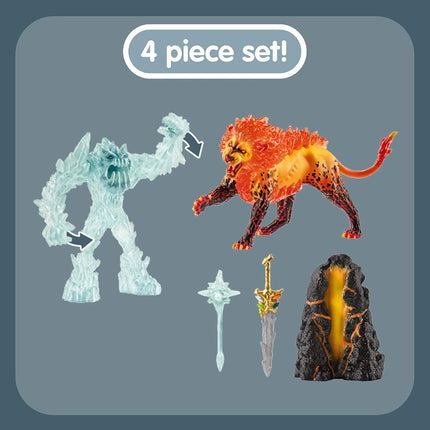 SCHLEICH Eldrador 42455 Battle for the Superweapon - Frost Monster vs. Fire Lion, multi-colour
