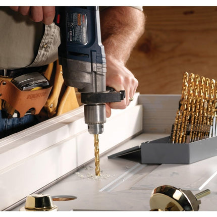 BOSCH TI2142 Broca de metal con revestimiento de nitruro de titanio de 1 pieza, de 6.0 mm x 9.8 cm, con vástago reducido de 9.5 mm para aplicaciones en aceros al carbono de gran calibre, metal de calibre ligero, madera dura