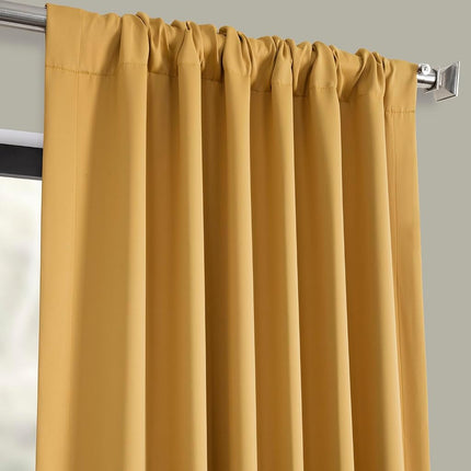 HPD Half Price Drapes Room Darkening Curtains 108 Inches Long for Bedroom & Living Room (1 Panel), 50 X 108, Marigold