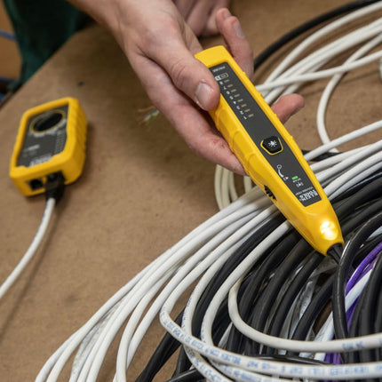 Klein Tools VDV500-705 Tone Generator and Probe Kit, Wire Tracer and Tester with Probe Includes Alligator Clips and RJ11 / RJ12 / RJ45 Plug