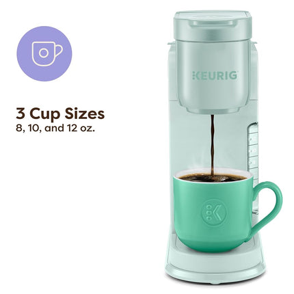 Cafetera Keurig K-Express de una sola porción para cápsulas K-Cup, 3 tamaños de preparación, función de botón fuerte, depósito extraíble de 42 oz, menta