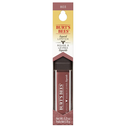Lápiz labial líquido hidratante de cobertura total Burt's Bees, 5,95 g, Tidal Taupe
