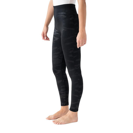 MUK LUKS Women's 2 Pack of Leggings Hosiery, Black/Black, X-Large (Pack of 2)