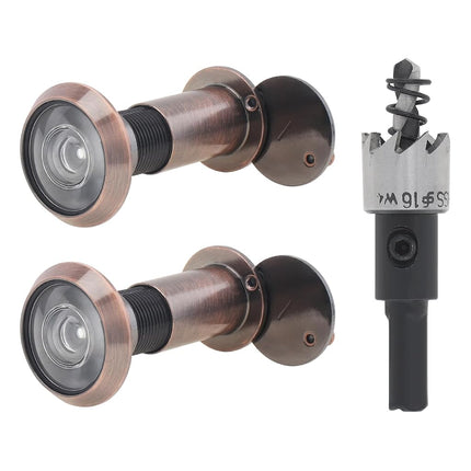 HOJLKLD Door Viewer Peephole, 2 Pack 200 Degree So