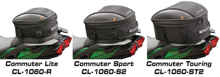 Nelson-Rigg CL-1060-S2 Black Commuter Sport Motorcycle Tail Bag
