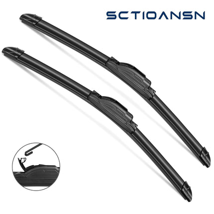 3 Wipers Set for Hummer H2 2003 2004 2005 2006 2007 2008 2009, Original Equipment Windshield Wiper Blades Front - 16"+16" with 10 Inch Rear Windshield Wiper Blade (Pack of 3) J- HOOK
